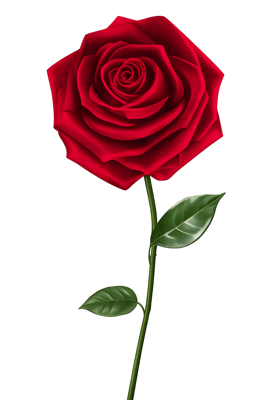 Rosa vermelha desabrochando
